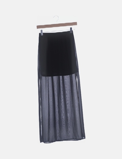 Falda negra combinada