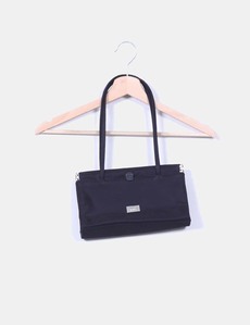 Bolso negro con cierre rígido Mango