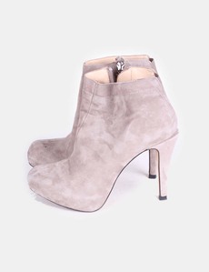 Botín taupe de ante Zara