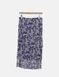 Falda fluida azul marino estampado mariposas H&M