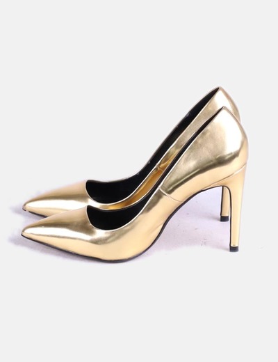 Tacón Zapato Micolet Zara Dorado 72 descuento w4nH8HExqd