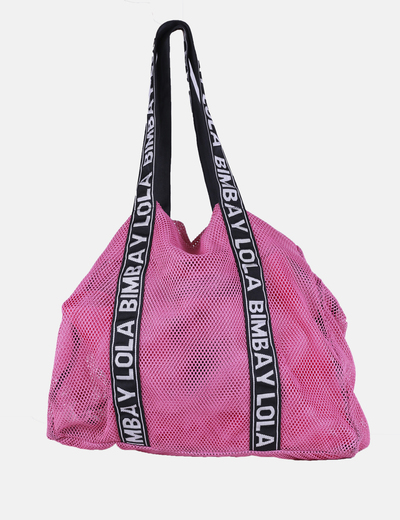bolso bimba y lola correa rosa