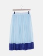 Falda plisada midi azul My Star
