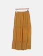 Falda volantes mostaza Zara