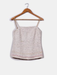 Top tweed beige  Adolfo Dominguez
