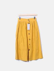 Jupe midi moutarde Lucy Wang