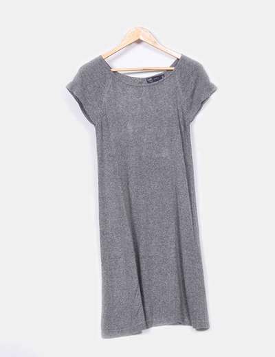 Vestido zara gris clearance
