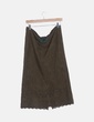 Falda verde de antelina NoName
