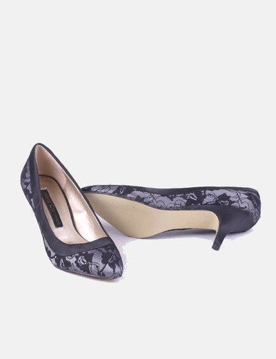 descuento Carreras Zapato Encaje 81 De Micolet Tacón Lorena Negro wYpZxaddq
