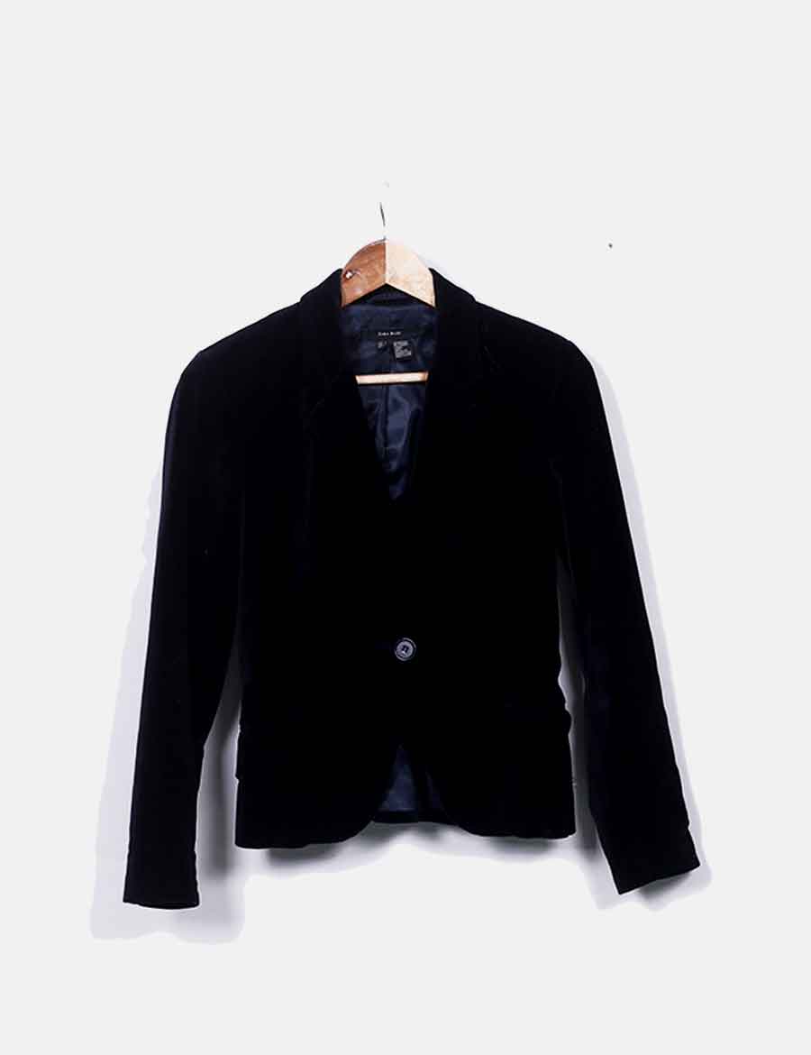 Zara Blazer terciopelo negra (descuento 75 ) Micolet