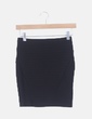 Falda negra texturizada Bershka