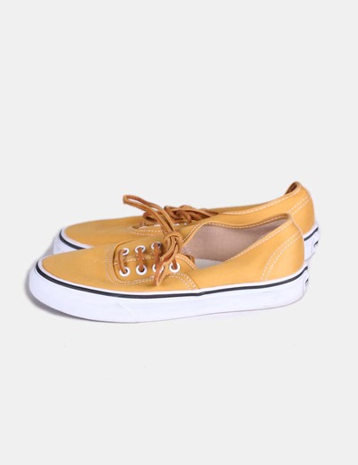 zapatillas vans color mostaza