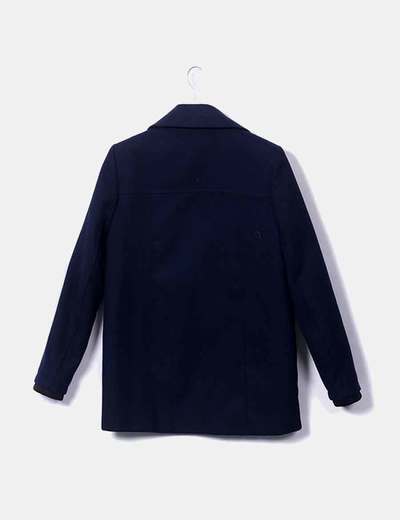 Zara Abrigo tres cuartos azul (descuento 73%) - Micolet Zara Abrigo tres cuartos azul (descuento 73%) - Micolet
