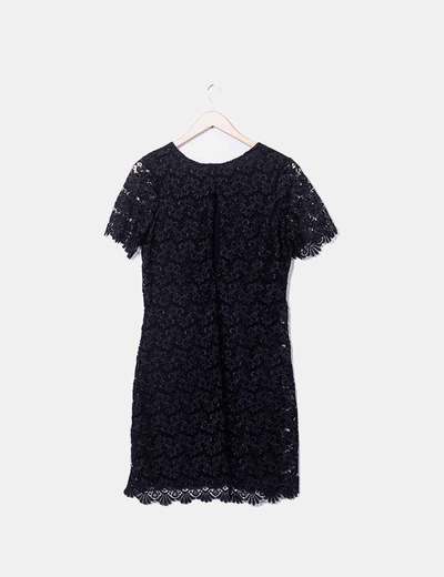 chasquido Preguntarse Hobart vestido crochet negro zara sonrojo Ejercicio  Casco