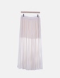Maxi falda plisada rosa Pimkie