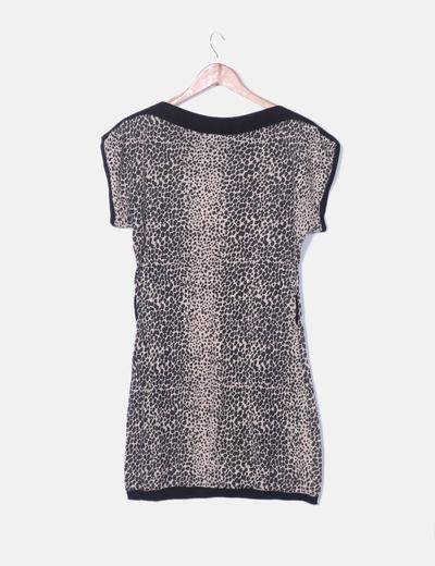 Vestido Tricot Printdescuento Animal Stradivarius 76Micolet 5A3R4jL