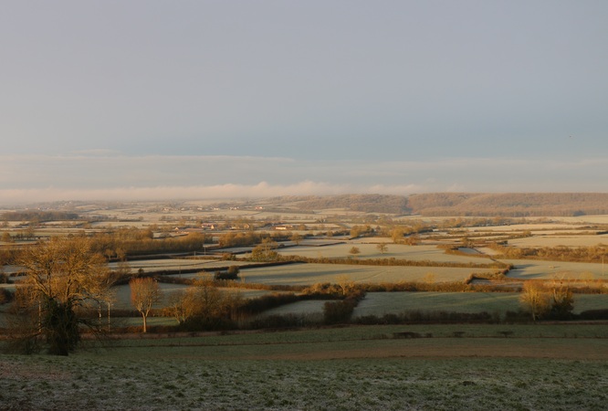 La vue depuis la future chevrerie