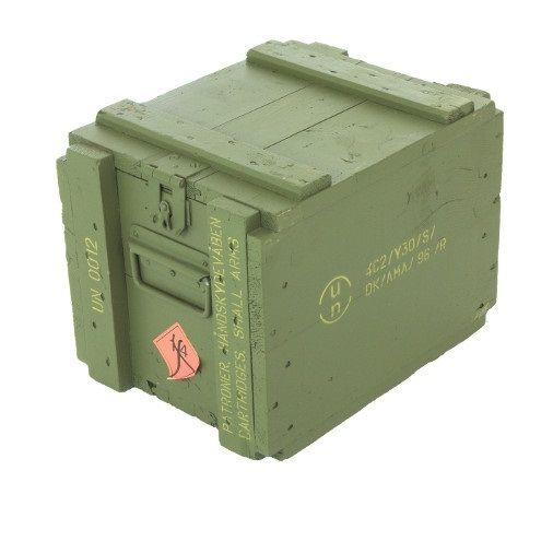 danish wooden ammo box