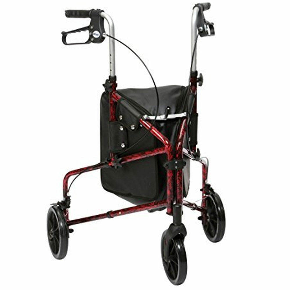 Drive Medical Flame Tri Walker Red TW016RF