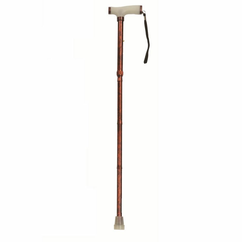 Walking stick with glow grip