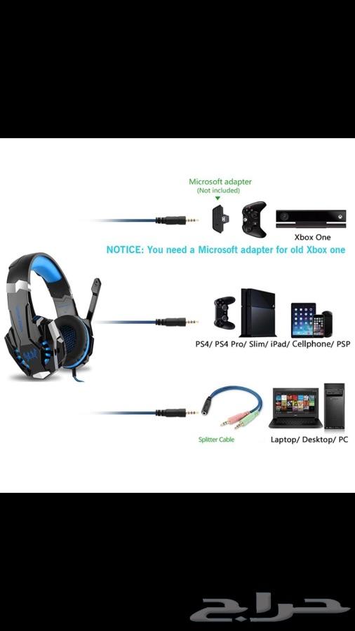 ps4- XBox - laptop سماعات محيطية