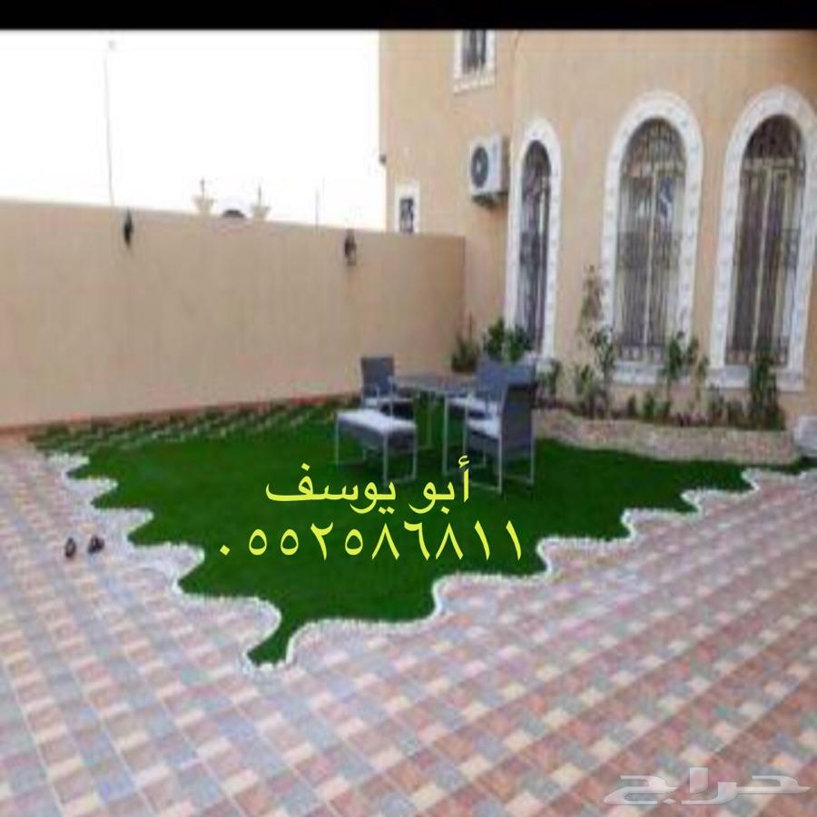 تنسيق حدائق و ثيل صناعي