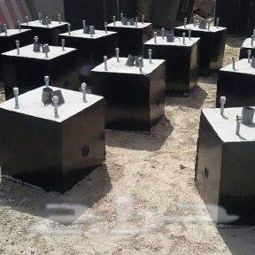 حواجز خرسانه وحدائق للبيع