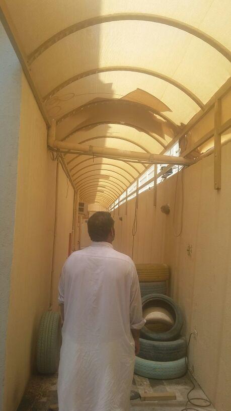 تركيب سواترمظلات قرميدتغطية ممرات