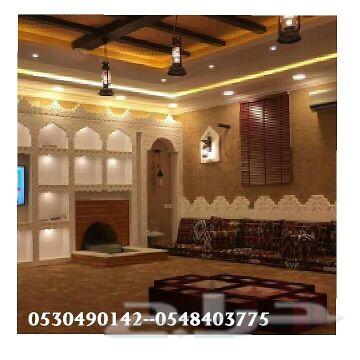 ديكورات مجالس تراثيه ملاحق غرف ديوانيات شعبيه
