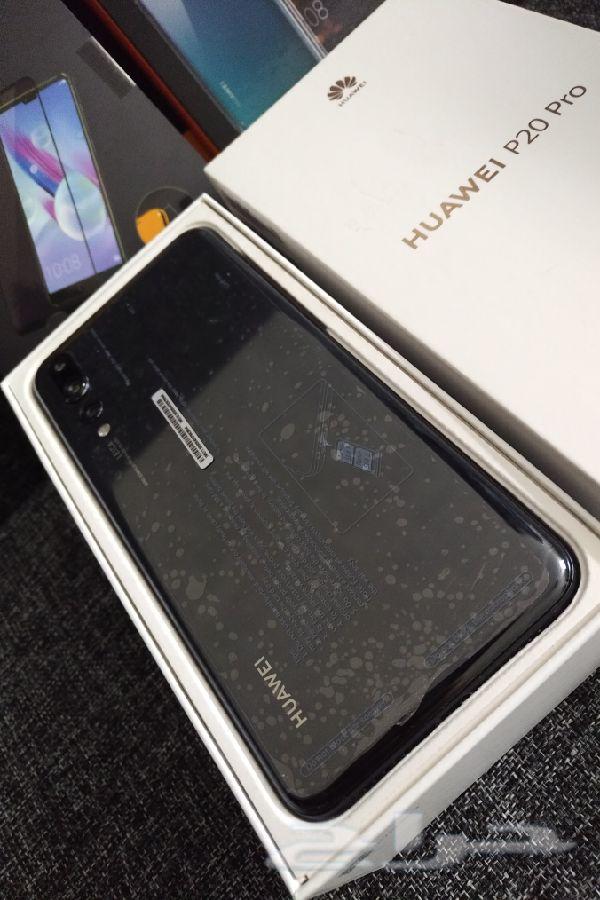 هواوي P20 PRO اسود استخدام 15 يوم باكسسواراته