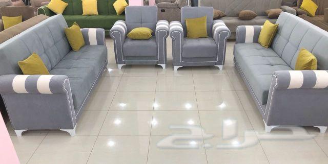 تخفيضات عرض خااص كنب تركي يصبح سرير وصندوق