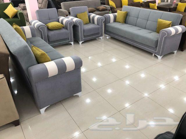 تخفيضات عرض خااص كنب تركي يصبح سرير وصندوق
