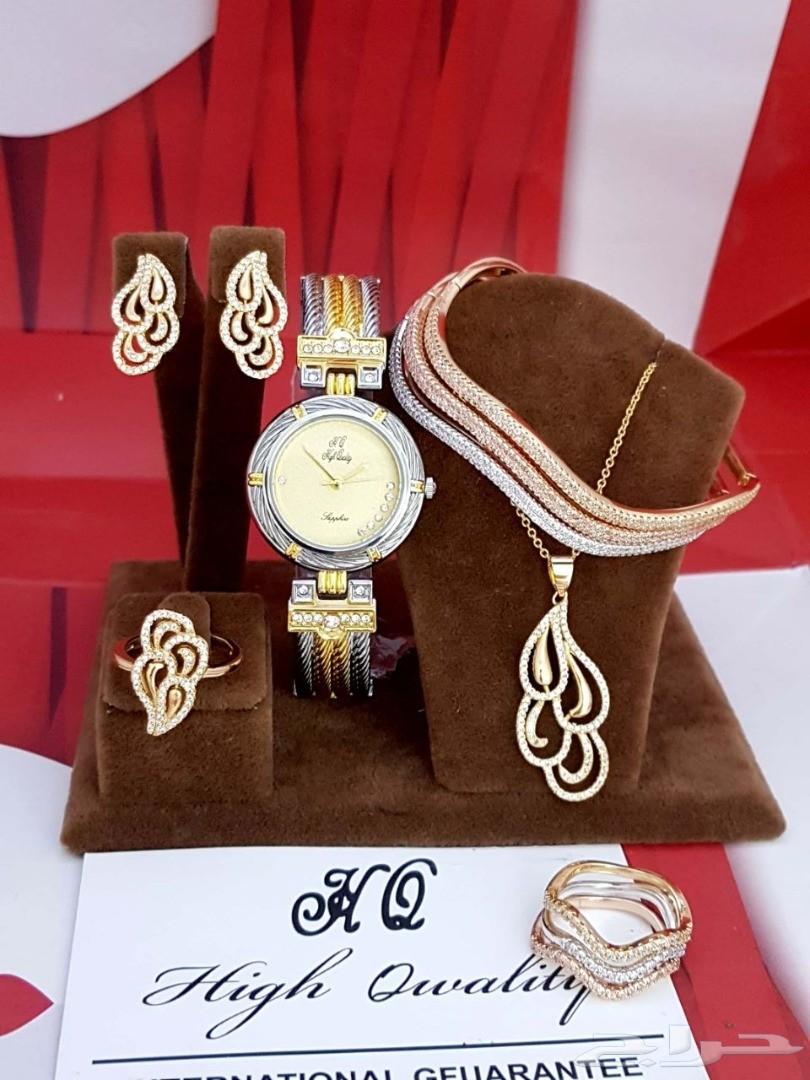 أطقم ساعات نسائية جديدة مع اكسسوارات راقية