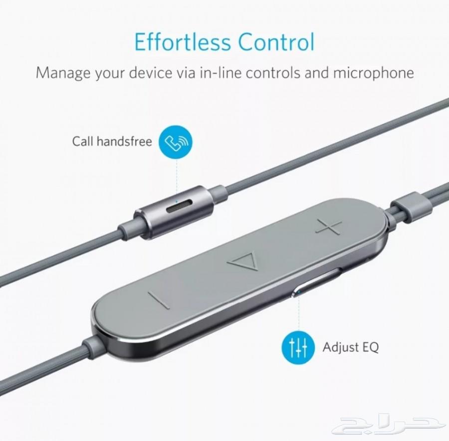 سماعات ايفون 7و8و10X انكر الأصلي soundbuds IE