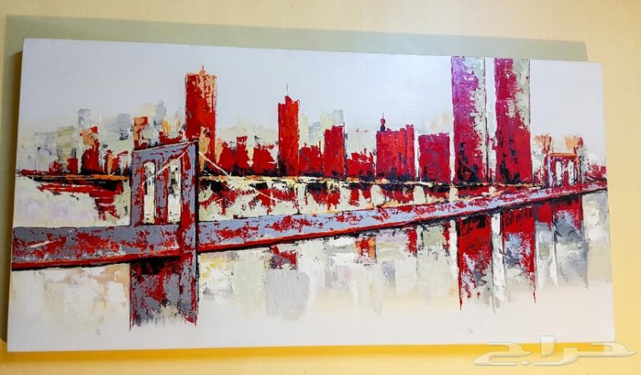 لوحة زيتية لنيويورك وجسر بروكلن Oil Painting