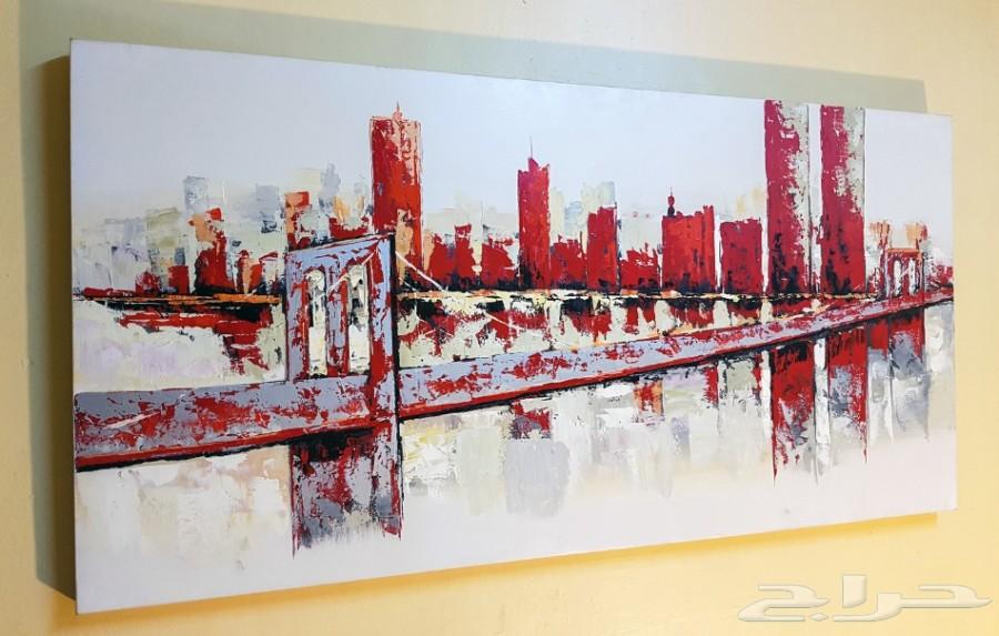 لوحة زيتية لنيويورك وجسر بروكلن Oil Painting