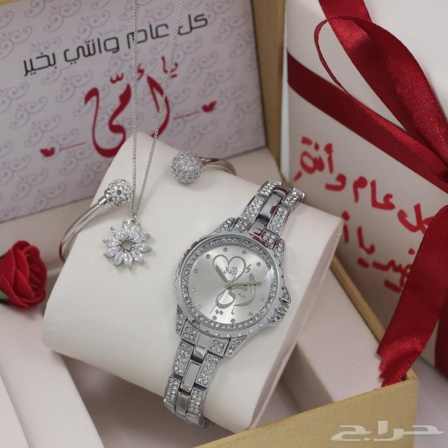 اطقم هدايا ساعات نسائية مع اكسسوار زركون