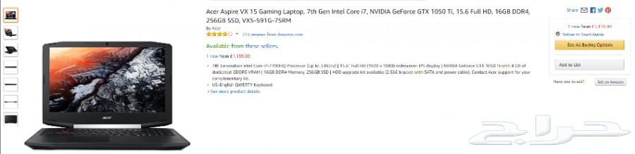لابتوب قيمينق gtx 1050 ti