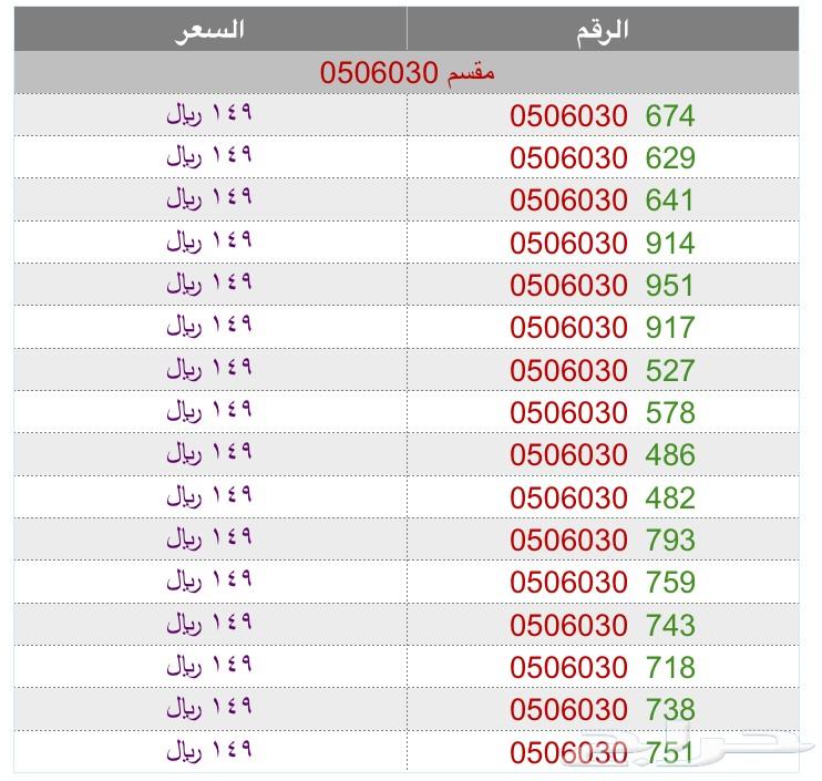 ارقام مميزة شحن STC