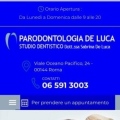 Parodontologia Sabrina De Luca, Parodontologa PHD Parodontite Malattia ParodontaleRoma - Studio Medico