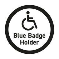 Disabled parking available for Blue Badge holders