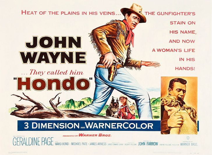 John Wayne in Hondo poster