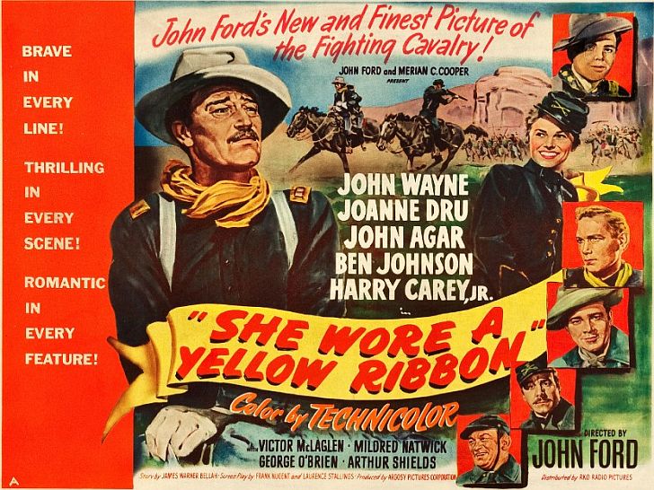 She Wore a Yellow Ribbon with John Wayne poster