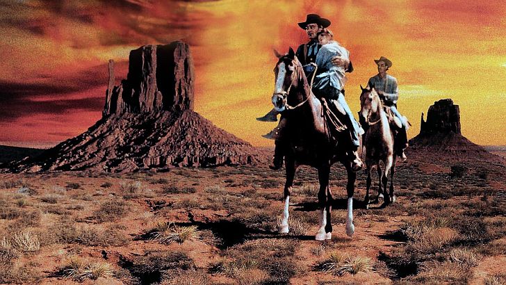 The Searchers still from the movie with John Wayne