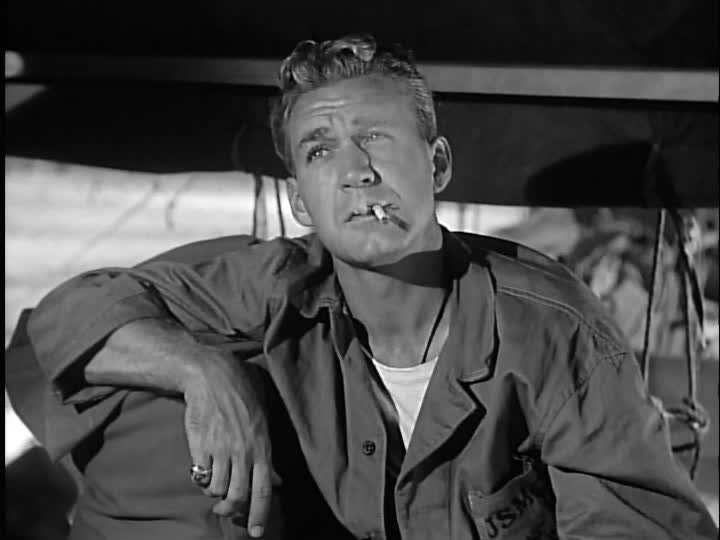Forest Tucker in Sands of Iwo Jima
