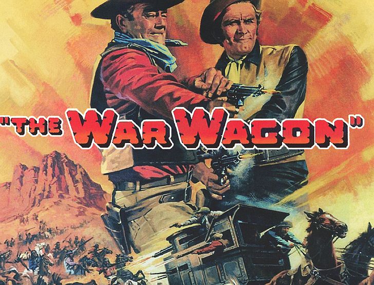 The War Wagon poster with John Wayne & Kirk Douglas