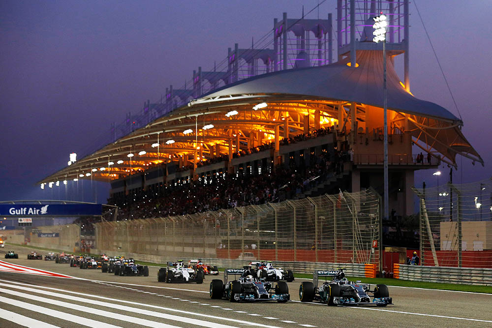 Mercedes lead the way from the starting grid of 2014 Bahrain GP
