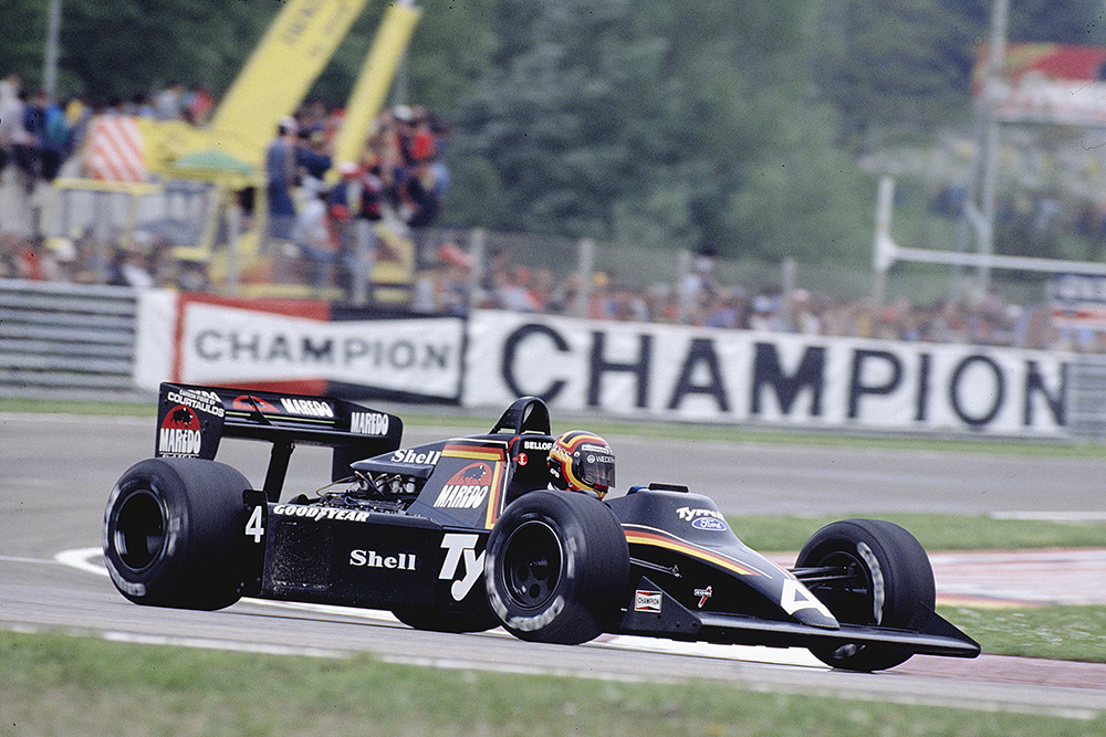 Stefan Bellof in his Tyrrell 012 Ford.