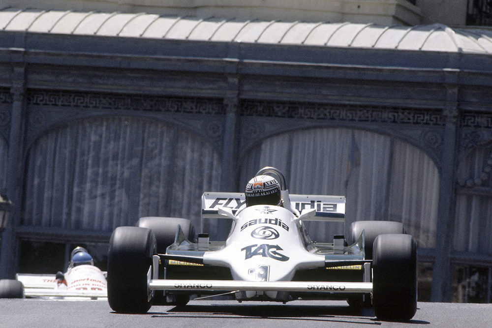 Alan Jones in his Williams FW07C-Ford Cosworth.
