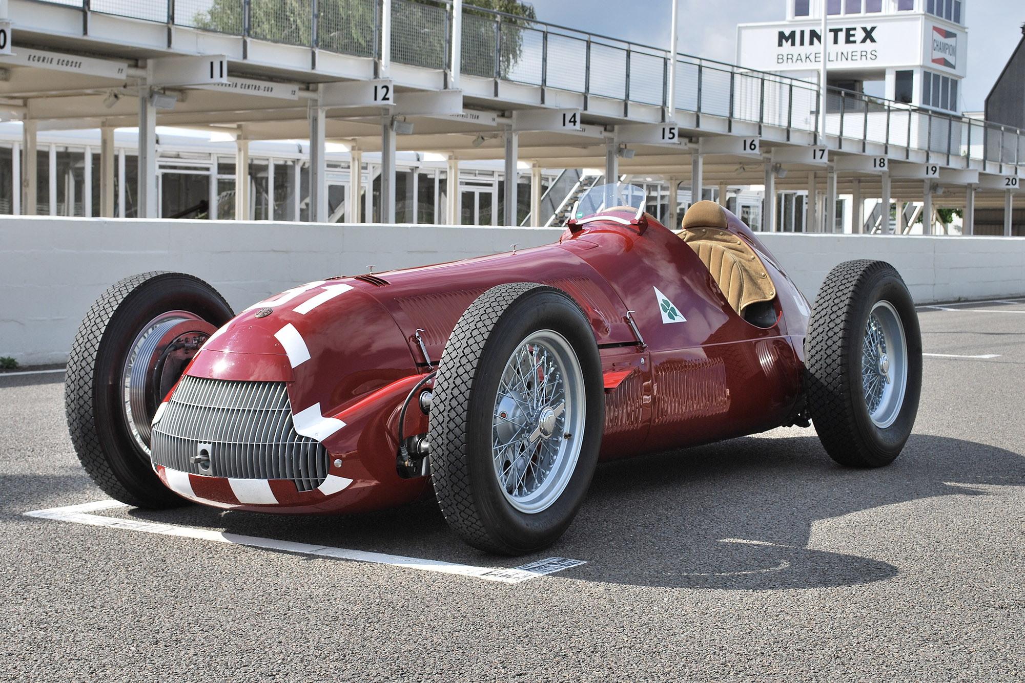 Alfa 158 testing at Goodwood